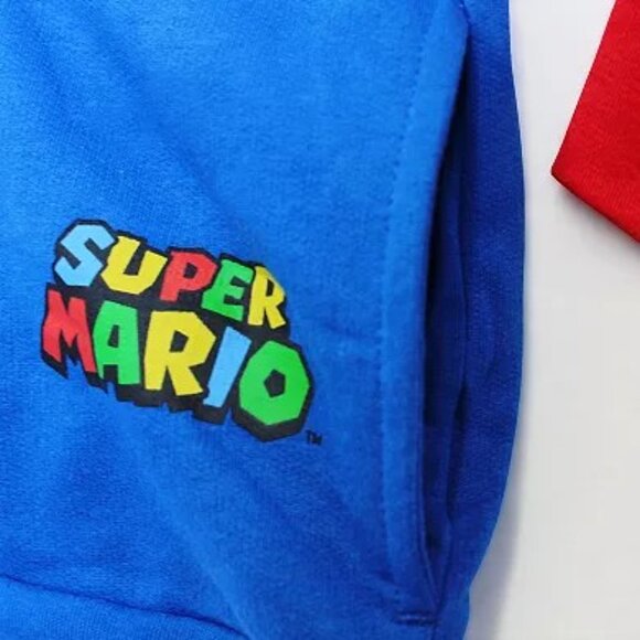 NEW WITH TAGS Nintendo Super Mario Bros Overall Zip Hoodie - Picture 5 of 5